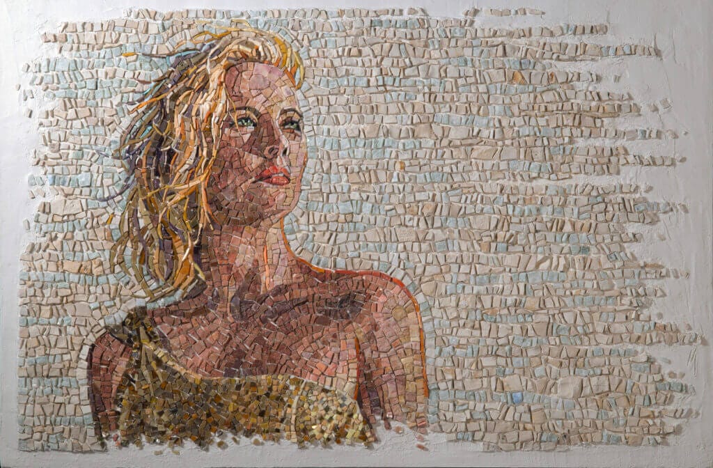 Mosaico figurativo ad opera di Dino Maccini